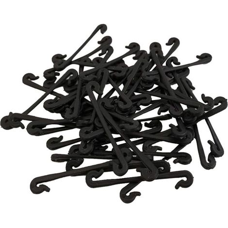 Lot de 50 Liens Végétaux pour Vigne en Plastique Résistant, Clips Fixes De Jardin pour Fixation De Plantes, Outil De Jardinage pour Treillis Et Serrage, Solide Et Facile à Plier (1/4)