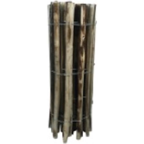 JANY FRANCE Clôture naturelle en châtaignier - 1 x 5 m - Espacement 5-6 cm - Piquets fendus et appointés - Fabrication française