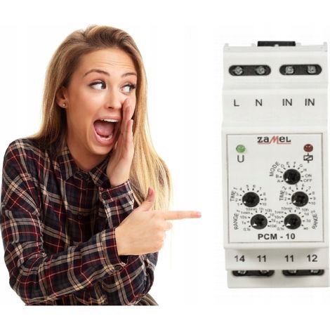 Relais Temporel PCM-10 - 230V AC - Compact - 10 modes de fonctionnement - Haute précision (1/5)