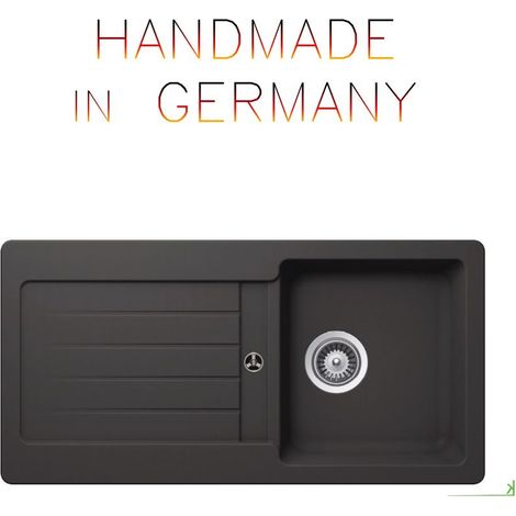 Granitspüle Victory S-VEL 860.40 - gray, ab 45er Unterschrank, 860 x 435 mm