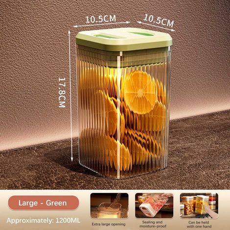 Boîte De Rangement Alimentaire - Réservoir Hermetique À Pression - Pour Cuisine Et Bureau - 1 Pièce (1/5)