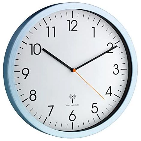 TFA-Dostmann 60.3517 Reloj digital Círculo Azul, Blanco