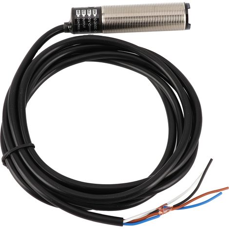 BERM Fotoelektrischer Schaltersensor Diffuse Reflexion Zylindrisch 4-Draht Stromversorgung 1224VDC (BR400DDTP) (1/5)