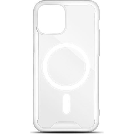 Coque semi-rigide compatible MagSafe pour iPhone 15 Pro - transparente