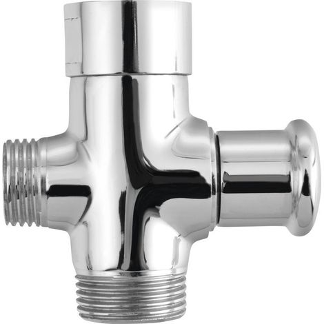 Inverseur mitigeur de douche F3/4"-M1/2" xM3/4", chromé (1/2)