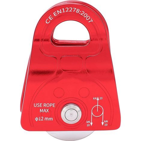 Outdoor-Kletterrolle, rutschfeste Sportgeräterolle aus Luftfahrtaluminium, kleine Seitenplatte, Einzelrolle (1/5)