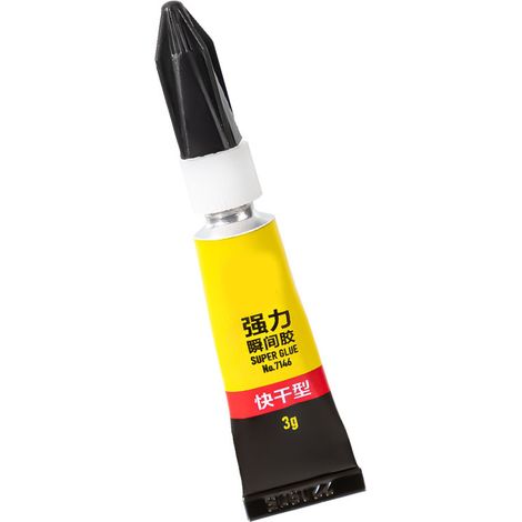 Colle de réparation à séchage rapide, imperméable et forte adhérence pour plastique, métal, verre, céramique et chaussures (1/5)