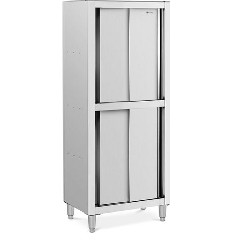 Armoire inox - Royal Catering - Dimensions : 800 x 500 x 1 800 mm - 4 portes (1/5)