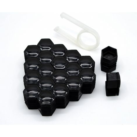 Tapones de tuercas de rueda T52 negro con clip Z73 (1/5)