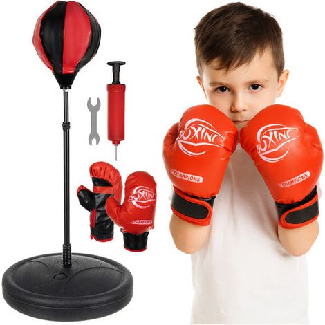 Ensemble de boxe pour enfants sac de frappe et gants ajustable