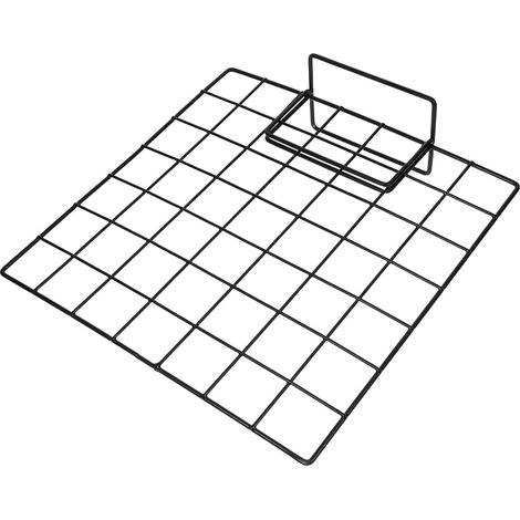Présentoir Photo à Grille Métallique Noir en Fer Design Moderne, Facile à Assembler, pour Décoration Intérieure et Expositions Artisanales (1/5)