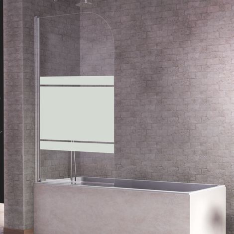 Pare-baignoire pivotant RITA verre sérigraphié 85 x 150 cm