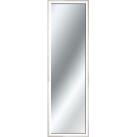 Lupia - Specchio da parete MIRROR RAINBOW 38x121 cm colore Bianco, specchiera per camera da letto, soggiorno, ingresso, verticale o orizzontale (1/4)