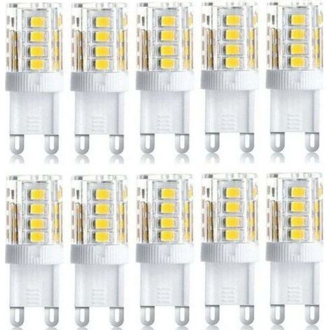 Lot de 10 Projecteur LED. lumière décorative LED. ampoule LED G9. 5 W blanc chaud blanc froid. ampoules LED à économie d'énergie. ampoule halogène de rechange. AC 230 V non dimmable (1/4)