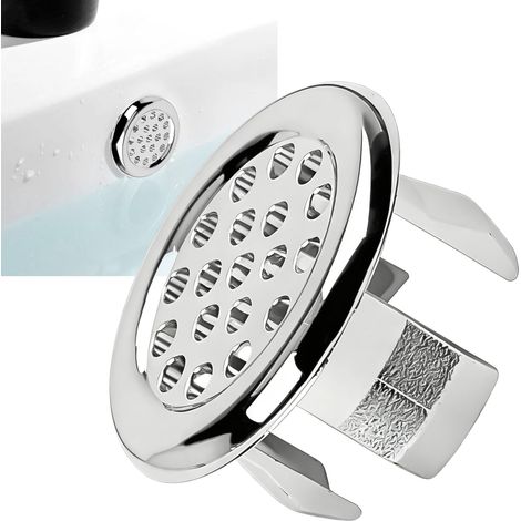 1 Anneau De Trop-Plein, Laiton, Trou Rond 22-24mm, Pour Évier Salle De Bain Et Cuisine
