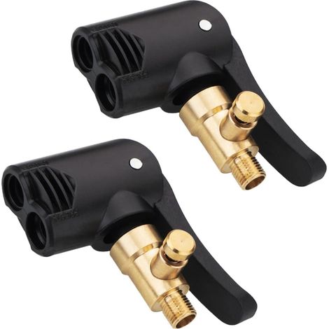 2 Pièce Adaptateur de Valve de Pneu de Voiture, Embout Gonflage Pneu Velo, Peut se Dégonfler, Convient aux Pneus de Voiture, de Vélo et de Moto (1/5)