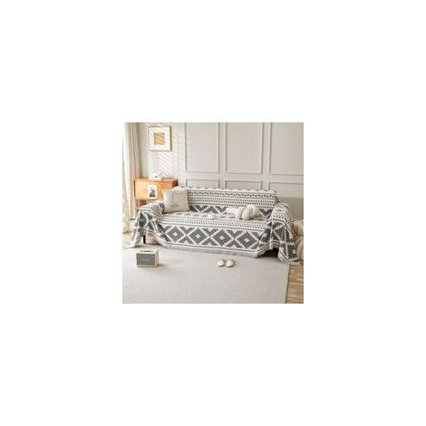 Housse de Canapé pour Canapé 3 Places,Housse De Canapé en Chenille Double Face,Chiens et Chats Animaux Antisalissure Antidérapante Friendly Fitted Couch Housse 180x260cm