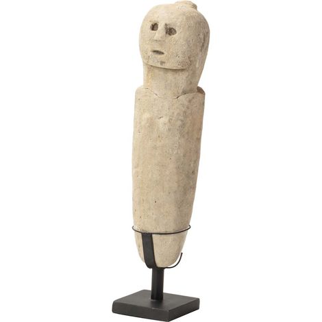 Weiße Steindeko Figur 10X10X49 Cm (1/5)