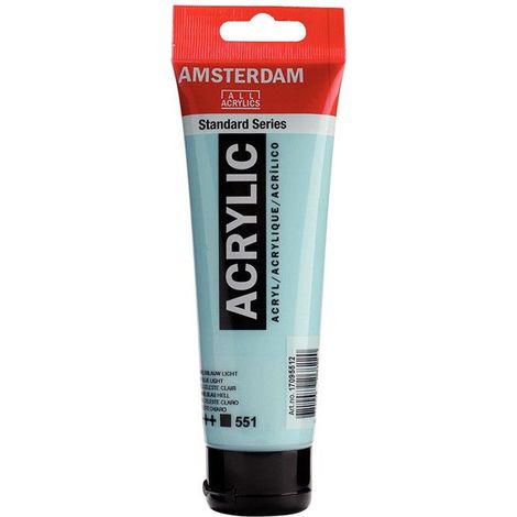 Peinture Acrylique - TALENS - Amsterdam - 120ml - Bleu Ciel Clair - Satiné (1/2)