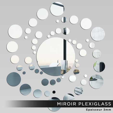 Miroir Plexiglass - Ronds - 80x90 cm (1/2)