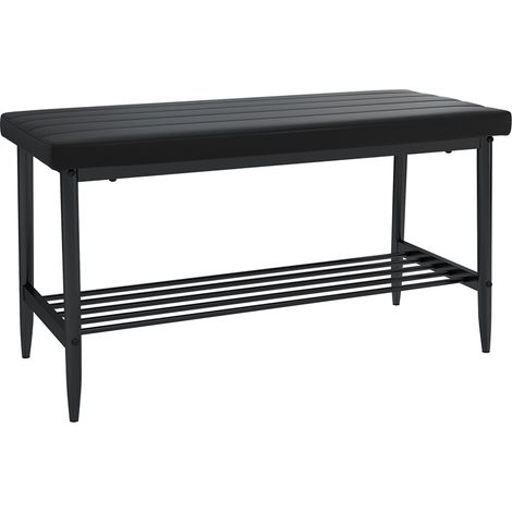 Gruppo panca ad angolo per la sala da pranzo Grand, Nero, 85 x 35 cm, Vicco