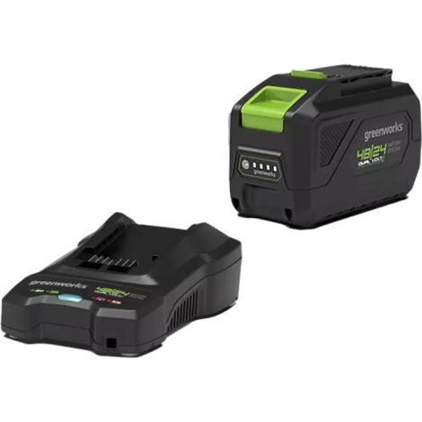 Starter Kit Batería DVT 48V 4,0Ah y 24V 8,0Ah con cargador GREENWORKS - GSK4824B4