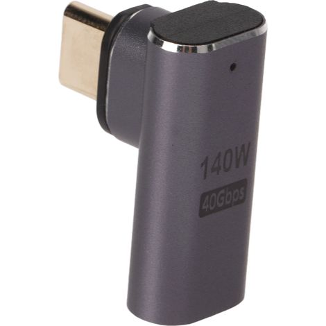 90°-USB-C-Adapter, 140 W, 40 Gbit/s, 8K, 120 Hz, Hochgeschwindigkeitsübertragung, magnetischer Typ-C-Adapter (1/5)