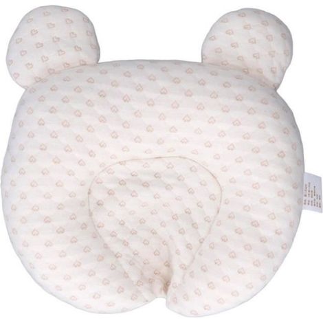 Oreiller Pour Bébé - Forme Concave - Coton Respirant Et Polyester - 0 À 12 Mois - 1 Pièce (1/4)