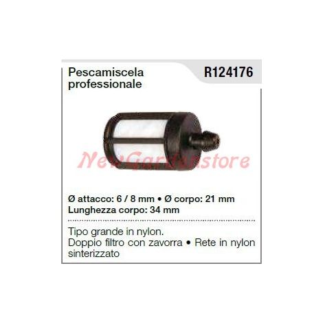 Desviador de tobillos para motosierra profesional R124176 de nailon de tipo grande