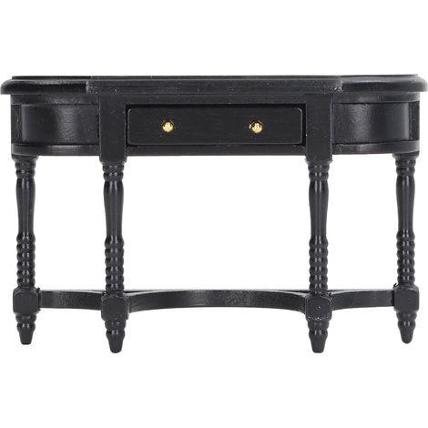 Table miniature en bois pour maison de poupée, meuble décoratif modèle jouet scène de vie accessoires (1/5)