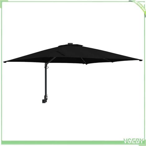 Parasol de jardin - FAFEICY - Mod. 42003257 - Mât déporté - Inclinable - Toile polyester anti-UV, LED solaire (1/5)