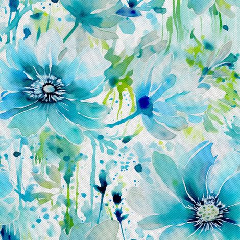Tela decorativa para exteriores Oxford - Estampado floral - DX2047 (1/5)