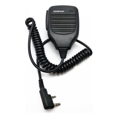 Micro Haut-Parleur 2 Broches Talkie Walkie Micro Portable Compatible avec Talkie Walkie Baofeng UV-5R BF-888S BF-88E RT24 RT22 RT27 Kenwood WOUXUN TYT HYT (1 Pcs)