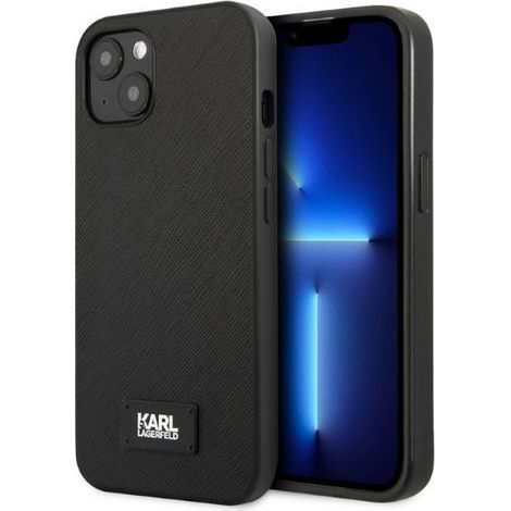 Karl Lagerfeld Saffiano Black iPhone 13 mini Hülle (1/5)