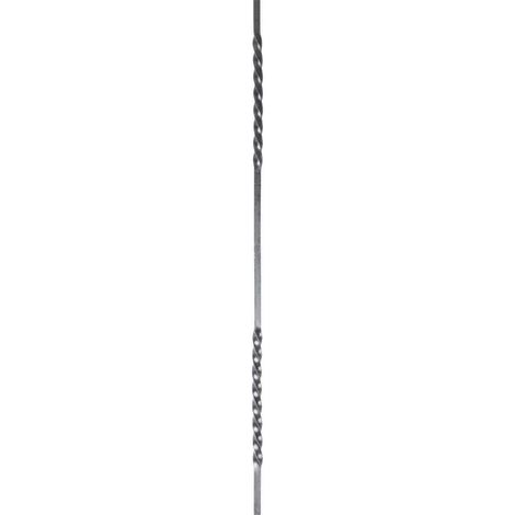 Barreau double torsade - Hauteur 900mm carré de 12mm - Fer forgé - À souder - DECO FER FORGE