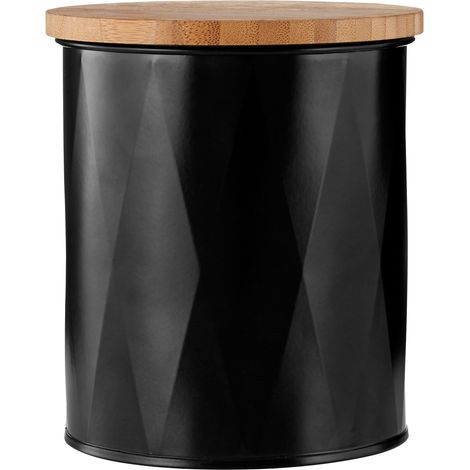 Premier Housewares Rhombus Black Small Storage Canister (1/4)