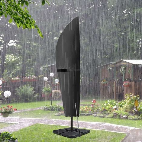 Parasol Cover, Robust Waterproof with Zipper for 24m Parasols (280x30x81/46 cm) (1/5)