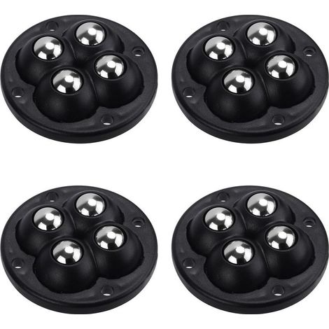 4pcs roulettes Auto-Adhésives, Curseur à Café pour Comptoir Curseurs de Déplacement de Meubles Déplacement pour Appareils Électroménagers pour Appareils de Cuisine (Rondes, 4 Boules) (1/5)