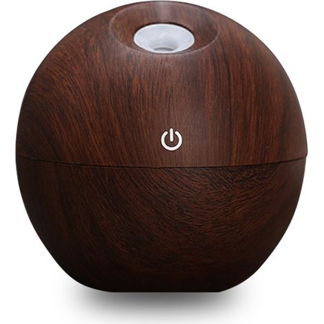 MINKUROW Diffusore Di Aromi Con Venature Del Legno, Diffusore Per Aromaterapia Da 130 Ml, Purificatore D'aria Per Umidificatore Di Oli Essenziali Ad Ultrasuoni - I Migliori Regali Di Compleanno/Natale (1/5)