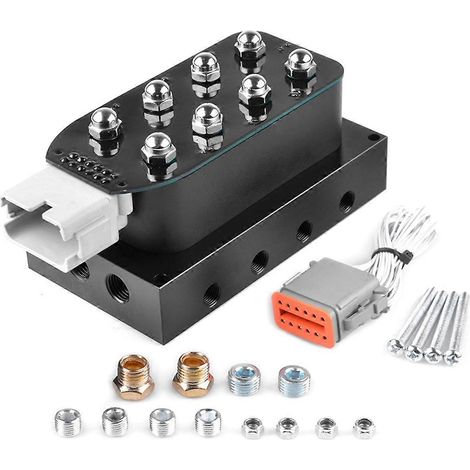 Kit de vannes de collecteur de suspension pneumatique à bloc de solénoïdes 12 V (1/5)