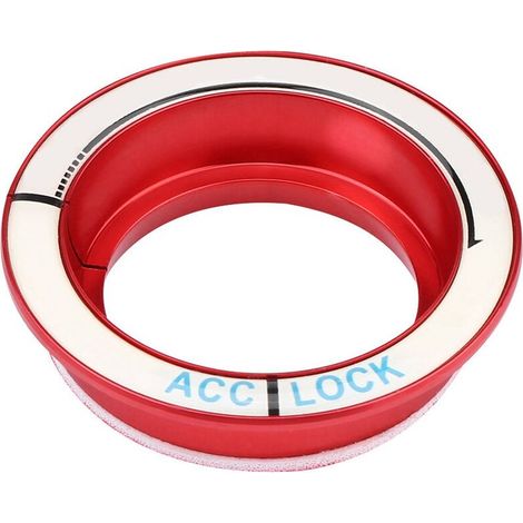 Garniture de couverture de trou de clé de cercle d'anneau de commutateur d'allumage de voiture pour Ford Focus 2005-2018 rouge (1/5)