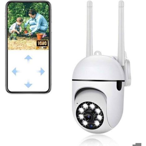 Camera De Surveillance Wifi Exterieure - 1080p - PTZ 360° - Vision Nocturne Couleur - Audio Bidirectionnel - 1 Piece (1/4)