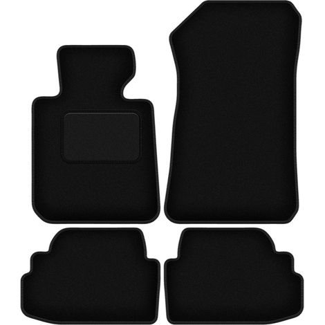 Tappetini auto in velluto nero per: BMW Serie 1 E82 coupé (2004-2011) (1/5)