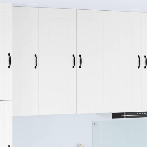 vidaXL Panneau de lave-vaisselle Kalmar Blanc brillant