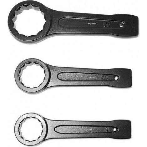 Chiave de Impact de Anello JCB , 95 mm, per connessioni filettate, Lega di cromo-molibdeno (Cro-Mo) de, resistente all'usura, impugnatura con punta ammortizzata.