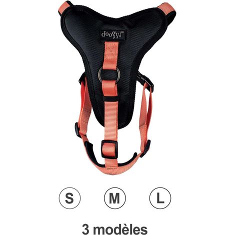Harnais nylon chien Classica Pêche Doogy Taille : S (1/3)