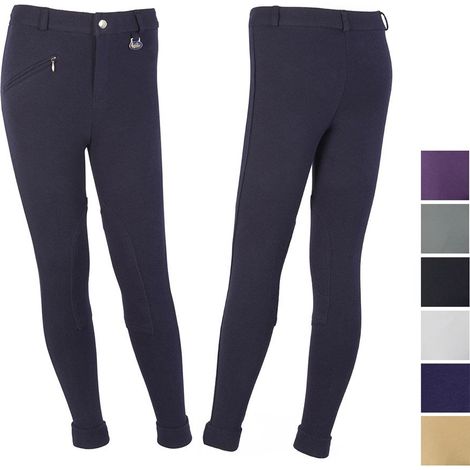 4 anni, viola: Jodhpur Gagnant pantalon d'équitation en jersey de coton stretch et anatomique