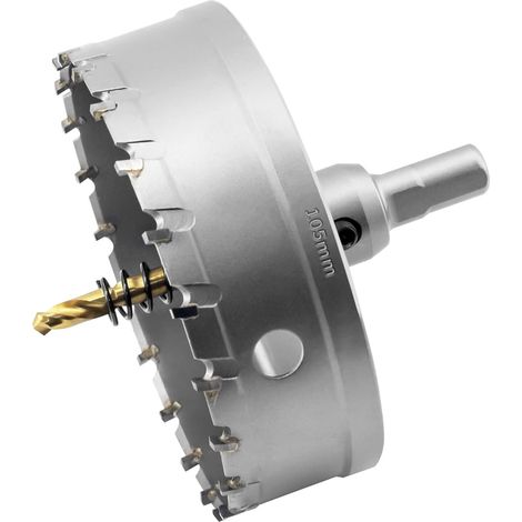 105mm Scie Cloche de TCT Carbure en Métal, Tungstène Foret Trépans pour Métal, l'acier inoxydable, fonte, fer, Aluminium, laiton et plastique (1/5)
