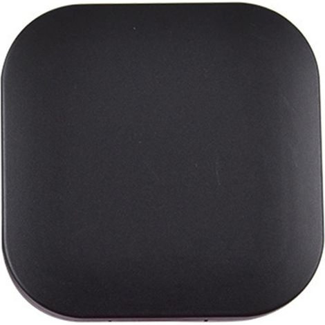 Étui à lentilles de contact en plastique, étanche à l'air, anti-poussière, portable, carré, noir (1/5)