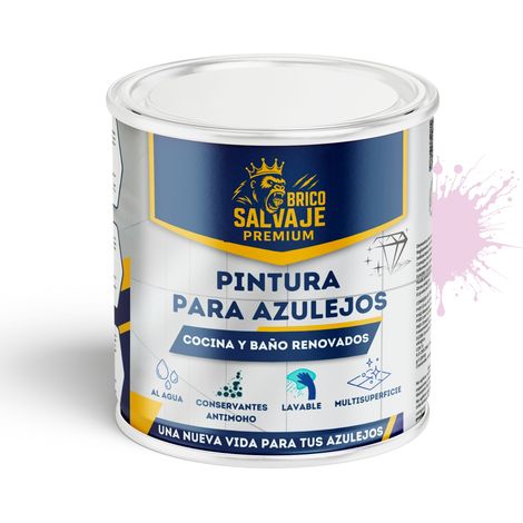 Pintura para Azulejos de Baño y Cocina Brillante Lavanda 4 L al agua